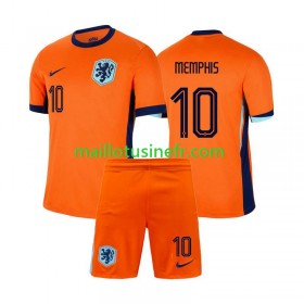 Maillot de Foot Pays-Bas Memphis Depay 10 Domicile UEFA EURO 2024 - Enfant